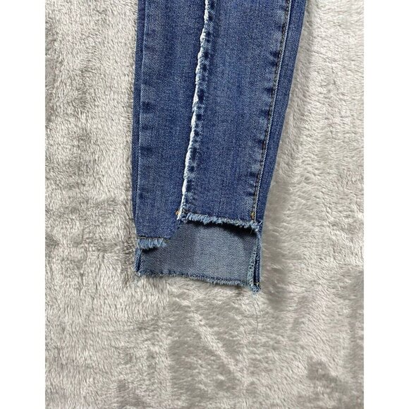 Zara Basic Z1975 Denim Skinny Jeans with Raw Hem Women's Size 6/28 - Picture 4 of 14